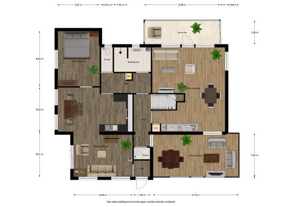 Floorplan - Komsestraat 3, 4515 MB IJzendijke
